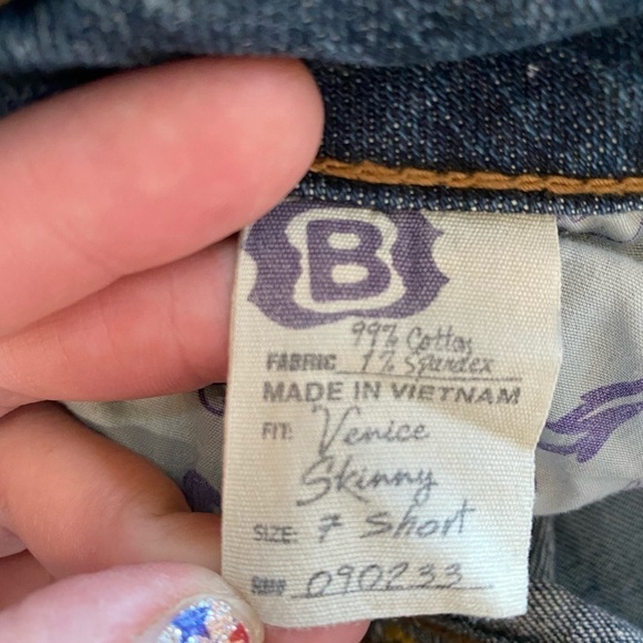Bull Head Jeans Sz. 7 Short Fit Vince Skinny - Picture 4 of 4
